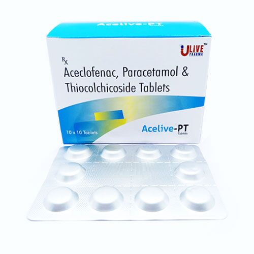 ACELIVE-PT Aceclofenac, Paracetamol & Thicoclchicoside Tablets