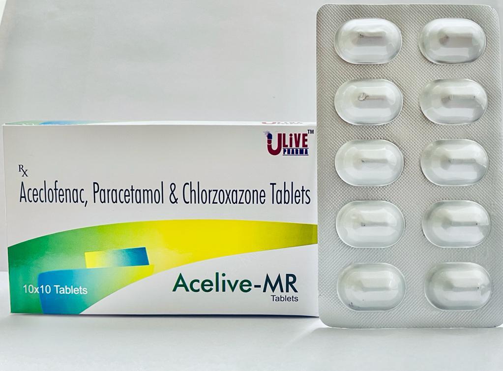 ACELIVE-MR Aceclofenac, Paracetamol and Chlorzoxazone Tablets
